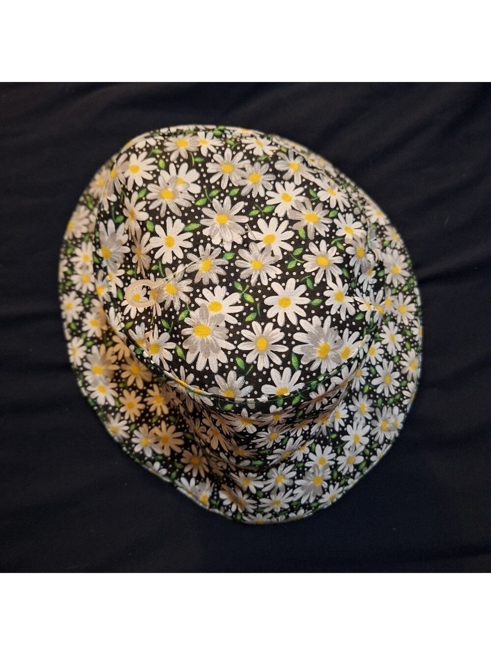 Toddler Reversible Bucket Hat Floral Daisy Small